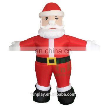 Hot sale giant inflatable christmas gift Santa Claus for outdoor christmas decoration