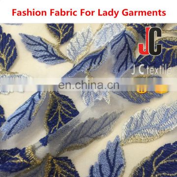 K62062 JC high quality polyester mesh embroidery lace fabric picture