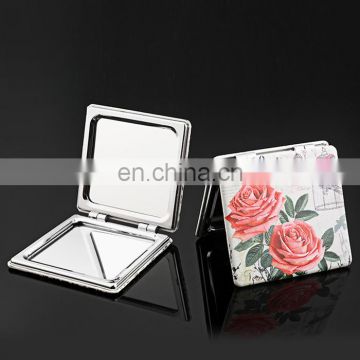 Unique party gifts cosmetic pu leather mirror/decorative/makeup mirror