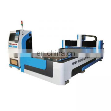 Big discount Metal fiber laser 1 kw cutting machine price with open type for stainless steel FLC3015 for sale
