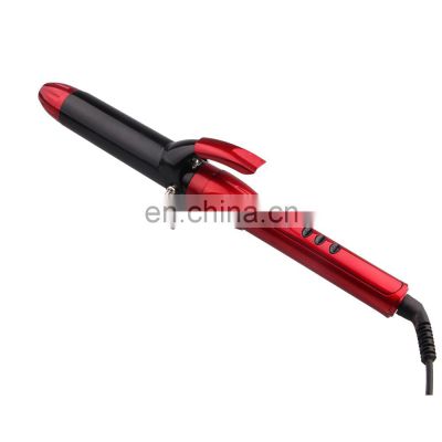 professional ceramic hair weaving tools magic safety hair curlers rollers wholesale rotating brush electric LCD hair curlers