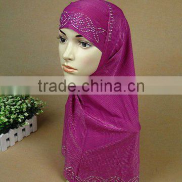 A323 Popular hot sale silver arab hijab;muslim hijab