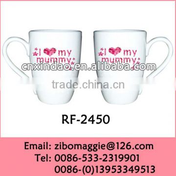 White Tall Usually Used Promotional Porcelain Beer Mug for Sublimation with Wholesale Price