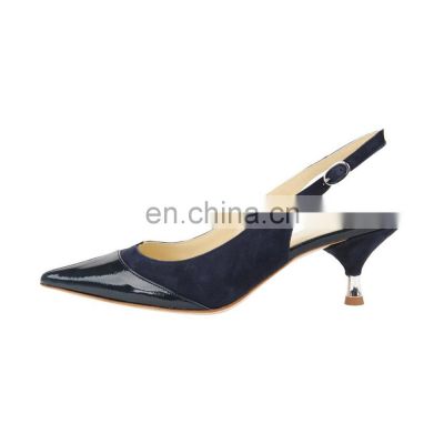Women low heel fancy design pointed toe with ankle strap sandals dress shoes other colors are available