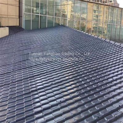 Synthetic resin tiles in line with international standards are suitable for climate all over the world