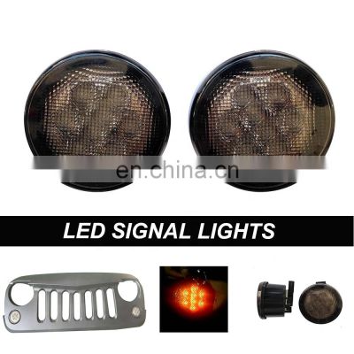 yellow signal light car led turn signal light for Jeep JK grille