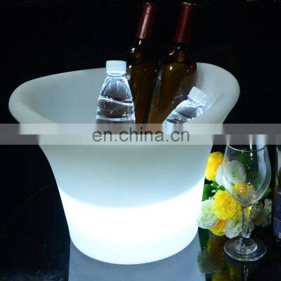 Champagne Wine Drinks Beer Bucket Modern Home LED Glowing Led Wine Champagne Bucket With Battery