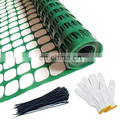 Factory supply customized 4X100' PE plastic garden fence  for garden farm plants protect from animals