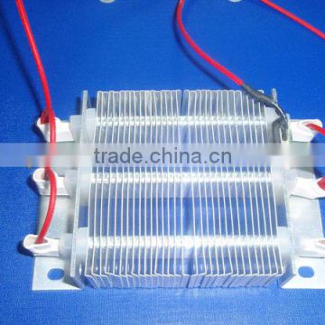 PTC insulative corrugated heaters for air conditioner