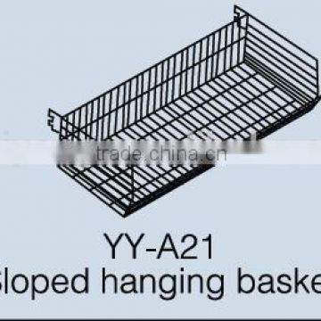 sloped hanging basket chrome powder coating basket