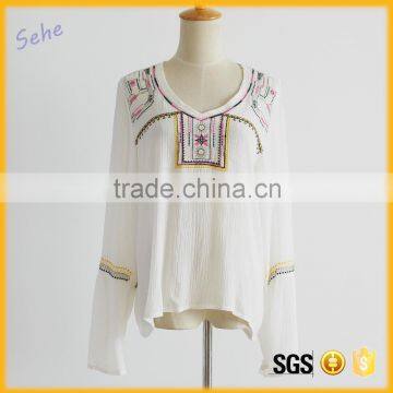 latest fashion pleated trending blouse for women bangkok