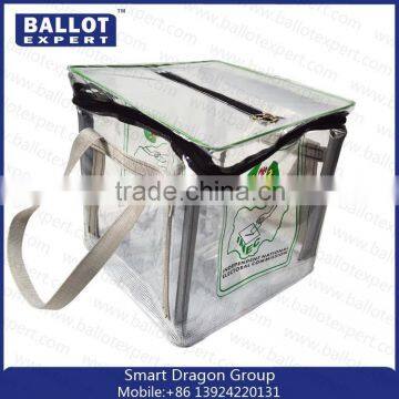 Clear custom pvc voted box