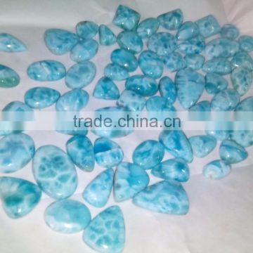 Natural Larimar stone natural semi precious stones wholesale loose cabochon gemstones authentic gemstones