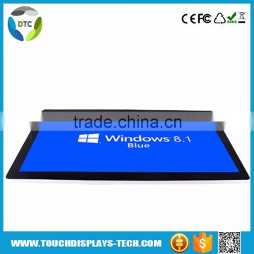 Zero bezel multi touch screen 21.5 inch projected capacitive touch pos equipment
