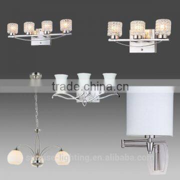 Crystal glass shade wall Lamp for indoor and hotel