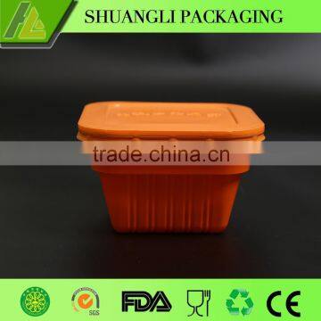 food grade pp square plastic container frozen food packaging