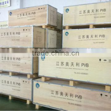 0.52mm thickness clear pvb film for building glass in stock