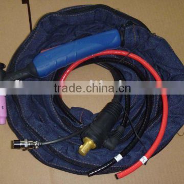 WP18 Tig Argon Welding Torches With Canvas Cover and Blue Handle