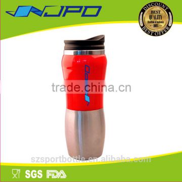 Lead Free Azo Free Stainless Steel Double Layers Novelty Coffee Mug with Plastic Cover