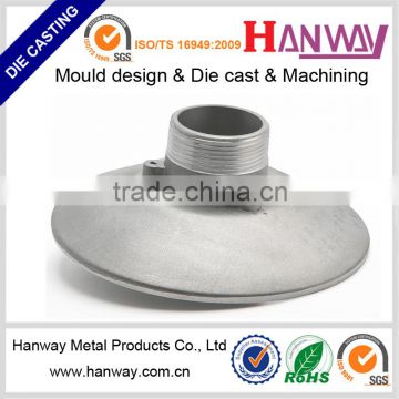 China die casting manufacturer sand blasting CNC machining aluminum die casting metal bobbin