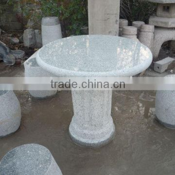 garden stone table and benchs