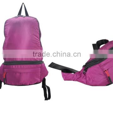 Promotional Polyester Foldable Cheap Backpack alibaba china