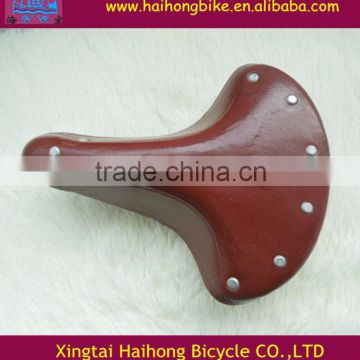 hot popular cow leather saddle for road bikes at wholesale price