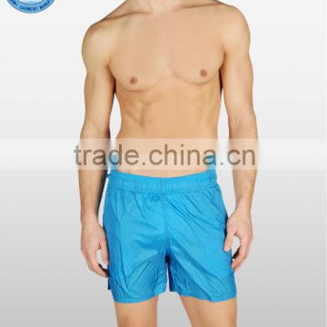 Solid blue polyester taffeta men swim boxer shorts open hot sexy hot sex modal/full size sexy photo/sexy men swimwear