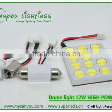 Auto led lamp Dome light 12w high power