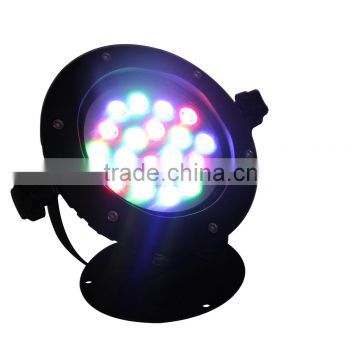 18w DC24V IP68 RGB High Power LED Underwater light (4-wire and 3-loop)