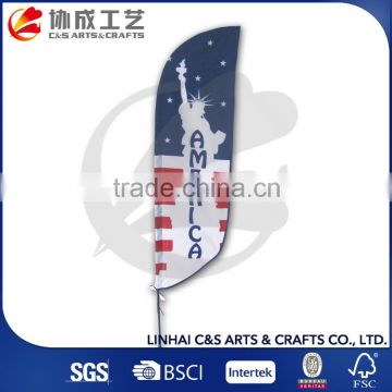 Advertising China Made Outdoor Promotional Beach Flag Squared