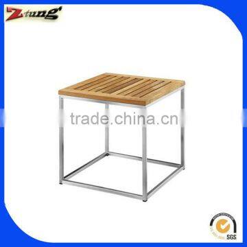 ZT-1060T Quality aluminum wooden coffee table