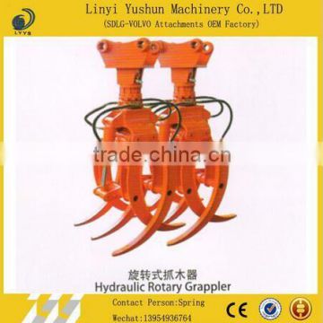 Durable,high efficiency,brand new hydraulic rotating grapple for excavator