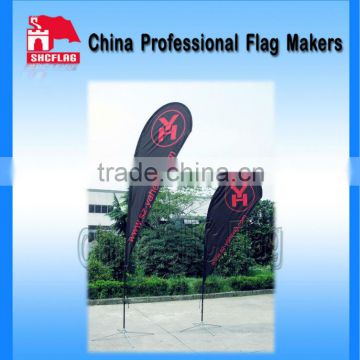 NO MOQ custom promotional cheap outdoor flags flexible pole