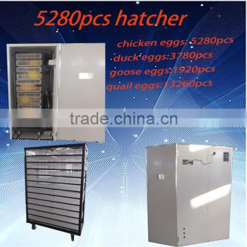 5280 eggs CE approved chicken egg incubator/egg hatching machine price