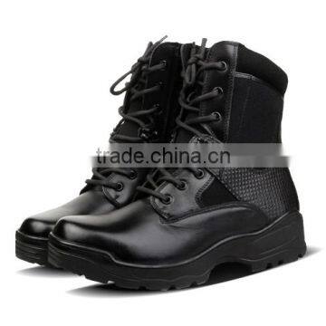 military/police shoes cow leather for summer