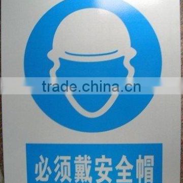 Whenzhou factory custom safety sign in industrial
