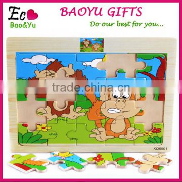 20 Styles Wooden Jigsaw Puzzles With Animals Pattern Toys For Children