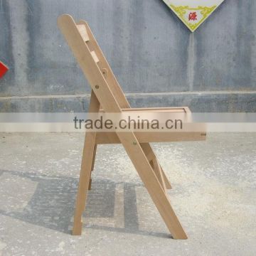 factory directly natural beech slat wooden elderly folding chair