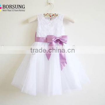 Latest Children Wedding dresses Frocks Birthday Lace and tulle Long Flower Girl Dresses