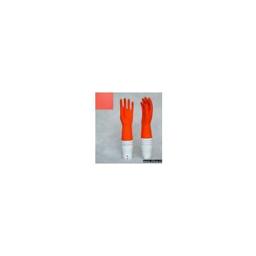 Flock lined Household Glove (Red)