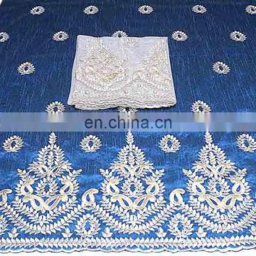 Rich Embroidery Indian Made African George Fabric