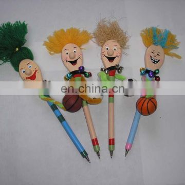 toy pen, cartoon pen, wooden toys