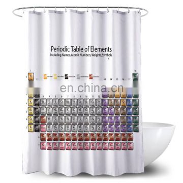 i@home Periodic table of elements digital print shower curtain bathroom