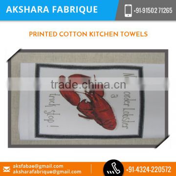 Soft Comfortable Material Made Printed Cotton Kitchen Towels