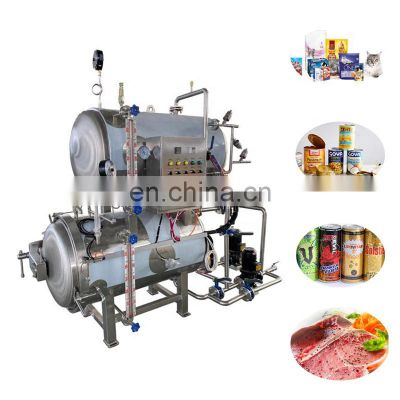 high temperature and high pressure retort sterilizer for tin canned food