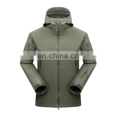 Wholesale outdoor army fan windbreaker autumn and winter plus velvet warm TAD shark skin soft shell j mountaineering suit