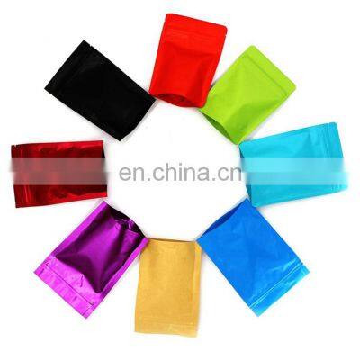 Customized logo doypack aluminum foil ziplock stand up jerky packaging bags with window