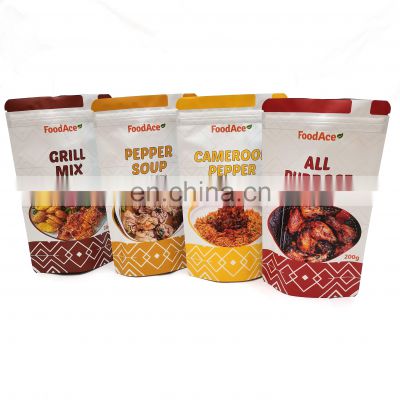 In Stock and Custom Plastic Aluminum Foil Heat Seal Empty Individual Stick Sachet Bags Pouches for Beef jerky Package