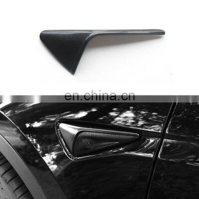 Accessories Parts 2PC Fender Camera Cover Side Vent Decoration Protector For Tesla Model 3 Model Y 2021